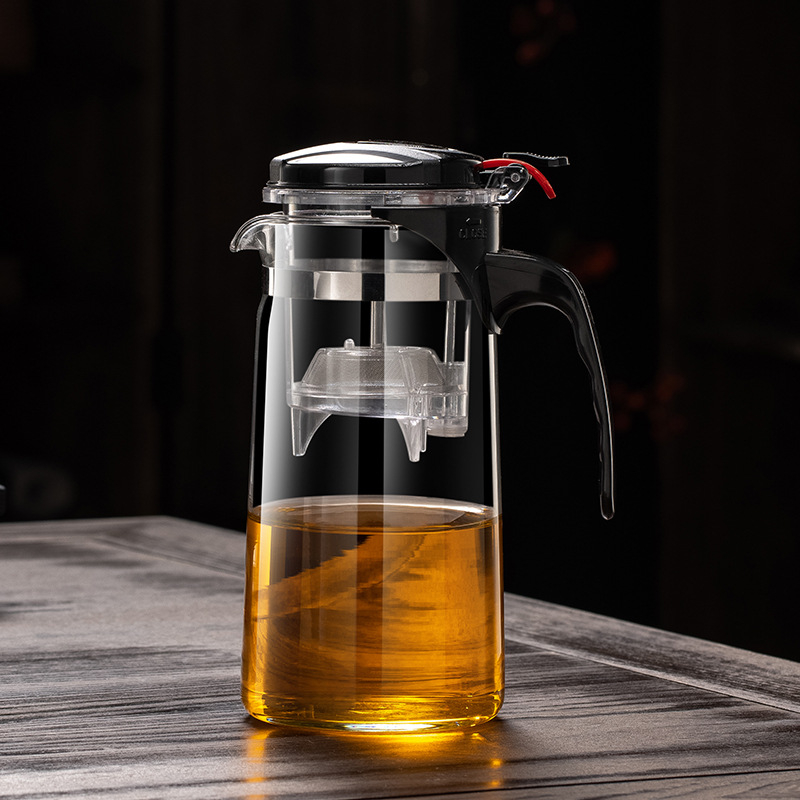 Set ceai din sticlă cu filtru detașabil, lavabil, termorezistent, capacitate 500–1800 ml, posibilitate personalizare logo