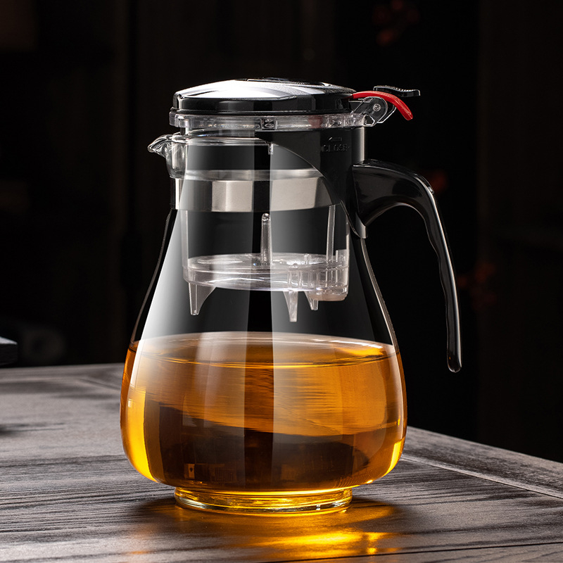 Set ceai din sticlă cu filtru detașabil, lavabil, termorezistent, capacitate 500–1800 ml, posibilitate personalizare logo