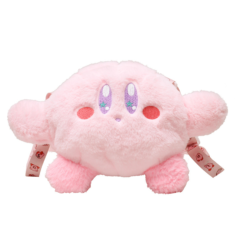 Γλυκιά λούτρινη κούκλα Kirby – μικρή τσάντα ώμου με σχέδιο αστεριού