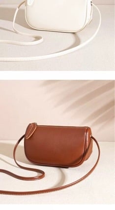 Ženska crossbody torbica, mini, Dumpling stil, PU koža