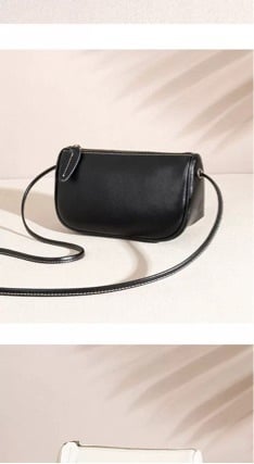 Ženska crossbody torbica, mini, Dumpling stil, PU koža
