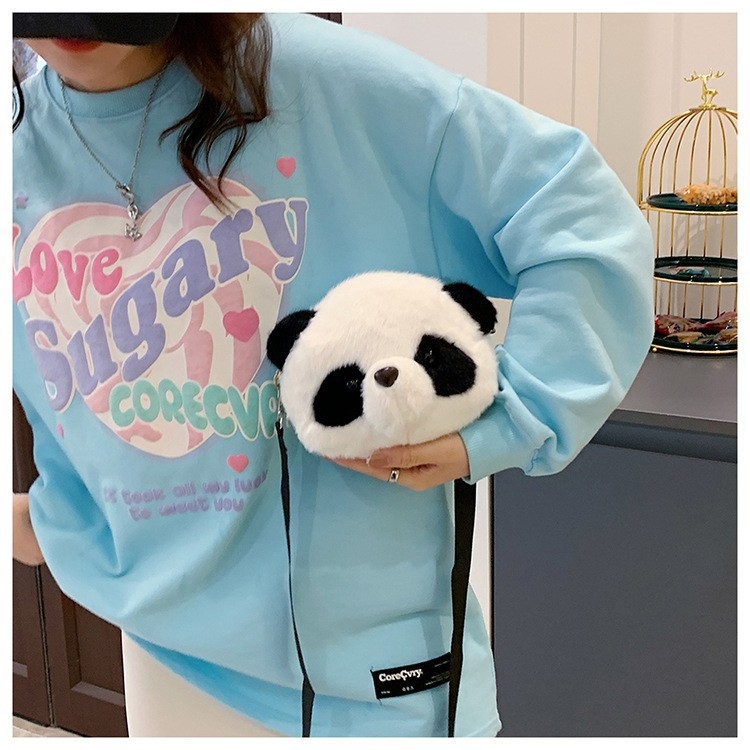Panda ruksak od pliša – slatka crtana lutkica, torbica preko ramena/crossbody za djecu