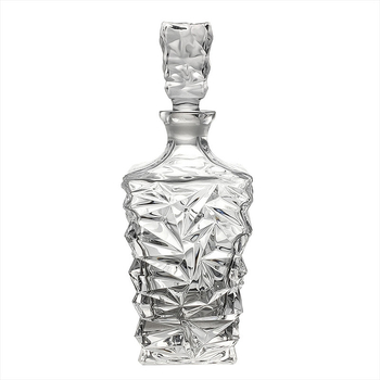 Decantor din cristal pentru whisky, stil nordic, transparent, 750 ml