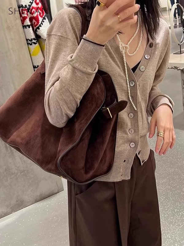 Unisex tote torba od nubuka, s velikim kapacitetom, za svakodnevnu upotrebu i odlazak na posao