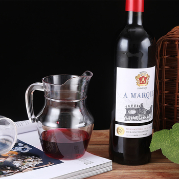 Decantor din plastic cu corp acrilic, turnător rezistent la cădere, cu scară de măsurare pentru vin și băuturi spirtoase