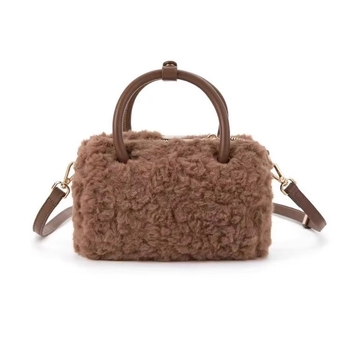 Ženska pliš crossbody torba za jesen-zimu, mini torba s crtanim motivom psa, svestran svakodnevni dodatak