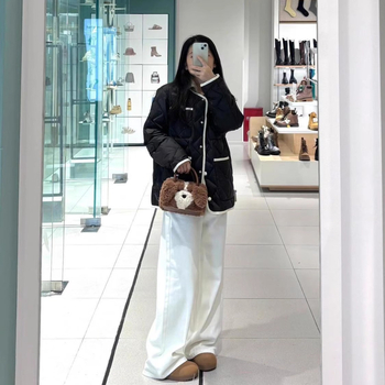 Ženska pliš crossbody torba za jesen-zimu, mini torba s crtanim motivom psa, svestran svakodnevni dodatak