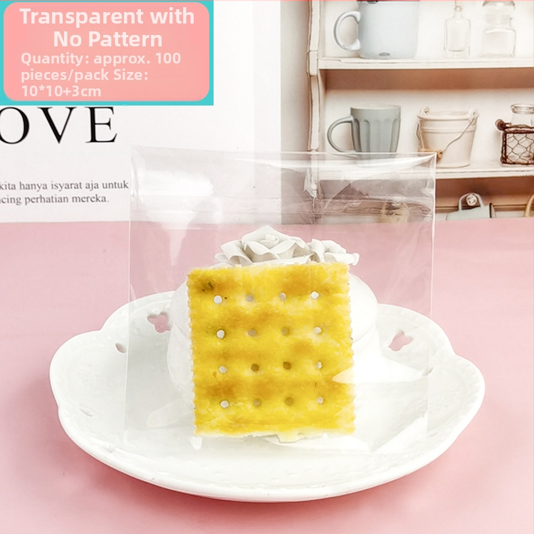 Plastové vrecká na pečené výrobky: cookies, mooncake a pečivo, rozmery 10x10+3, 100 ks