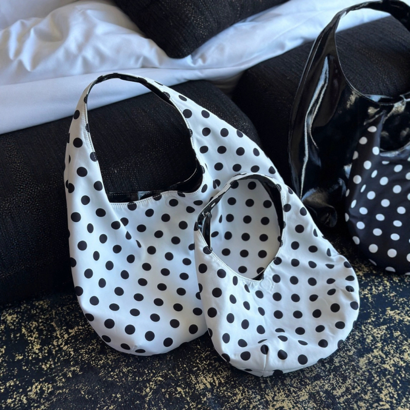 Ženska dvostruka tote torba s točkicama, gradski stil, velika zapremina