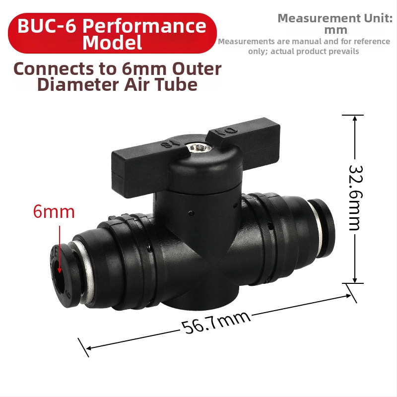 BUC-4 681012 Pneumatický rýchlo-spojovací ventil s ručným ventilom HVFF