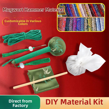 Prispôsobený DIY materiálový balíček Mugwort Hammer pre zdravie, tapping meridiánov, moxibustion, wellness masáž, farebné možnosti