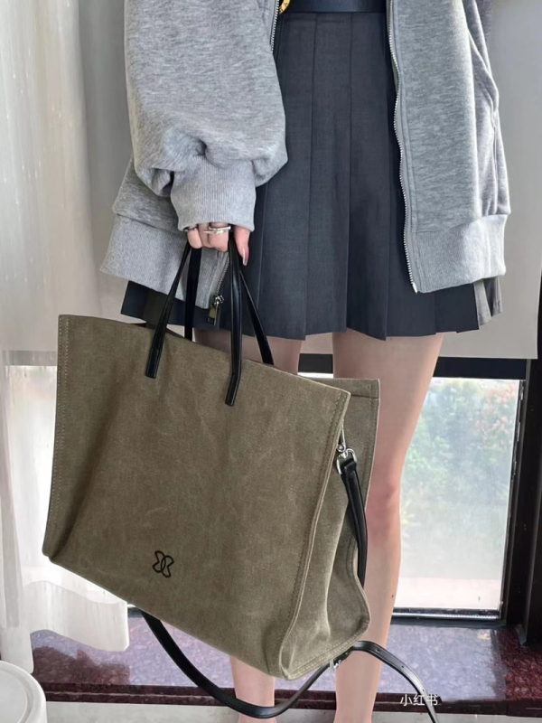 Daiyi ženska platnena torba s dugim remenom, crossbody, velik kapacitet, dnevna torba 2025