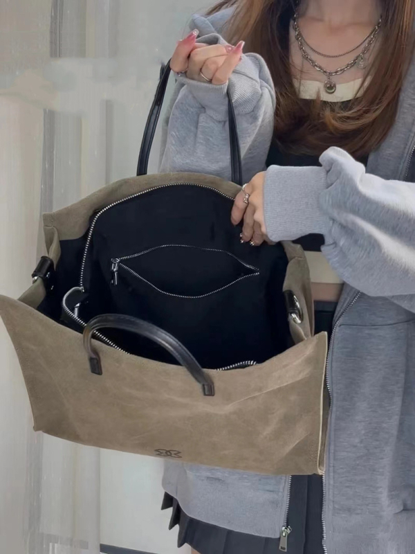 Daiyi ženska platnena torba s dugim remenom, crossbody, velik kapacitet, dnevna torba 2025