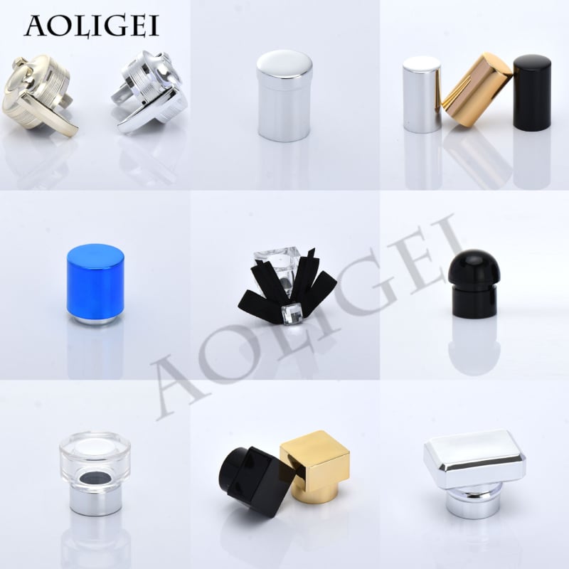 Capace pentru sticluțe de parfum din PP, acrilic și ABS – design modern, calitate înaltă