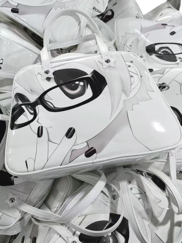 Anime inspirirana torba, s ramenskim i crossbody remenom, velika kapaciteta, pogodna za posao i svakodnevnu uporabu