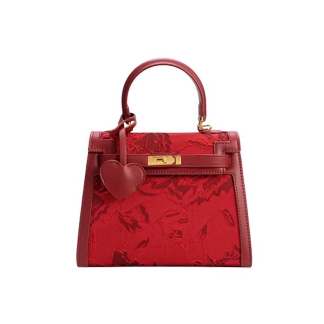 Izšivana svadbena torbica od PU kože, Kelly stil, srednje veličine, za nošenje na rame ili crossbody, za dnevnu uporabu