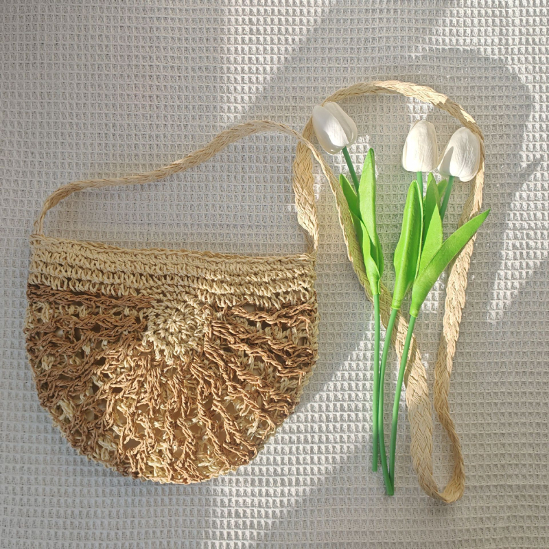 Ženska torba za plažu u novom stilu, pletena crossbody torba za svakodnevnu upotrebu