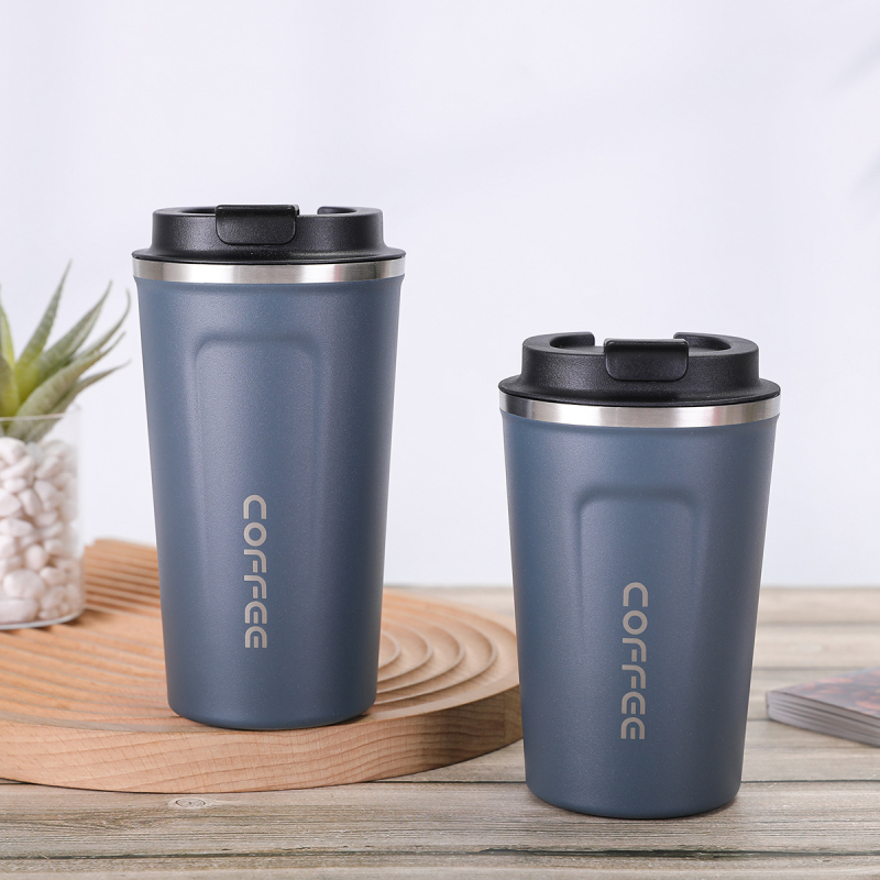 Cană de cafea din oțel inoxidabil 304, izolație în vid, portabilă, imprimare logo