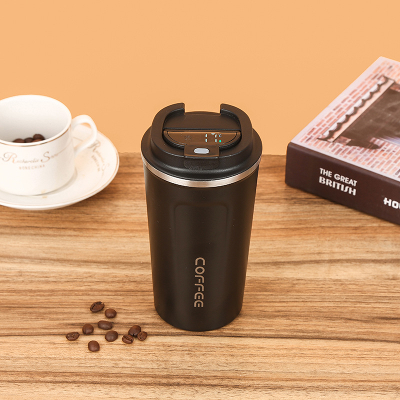 Cană de cafea din oțel inoxidabil 304, izolație în vid, portabilă, imprimare logo