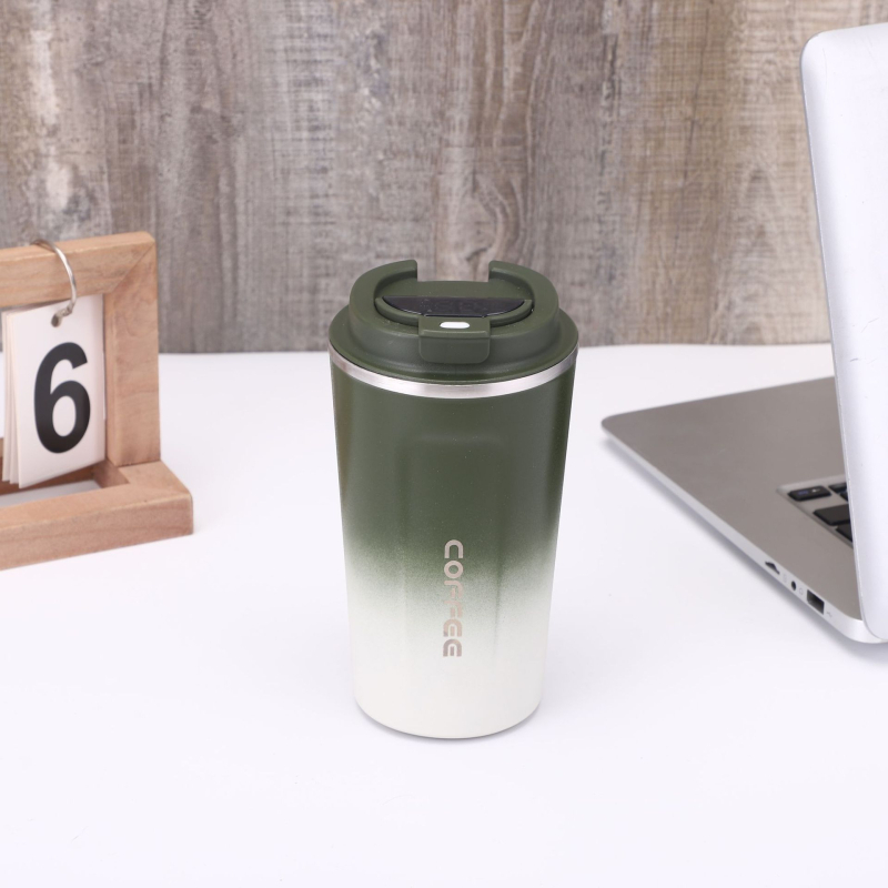Cană de cafea din oțel inoxidabil 304, izolație în vid, portabilă, imprimare logo