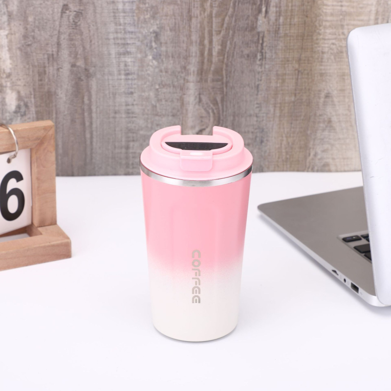 Cană de cafea din oțel inoxidabil 304, izolație în vid, portabilă, imprimare logo