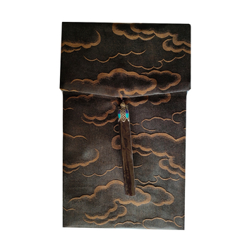 Ručna izrada mala crossbody torba od cloud-silk s resicama, torbica za mobitel, retro kineski stil, vertikalni dizajn za žene