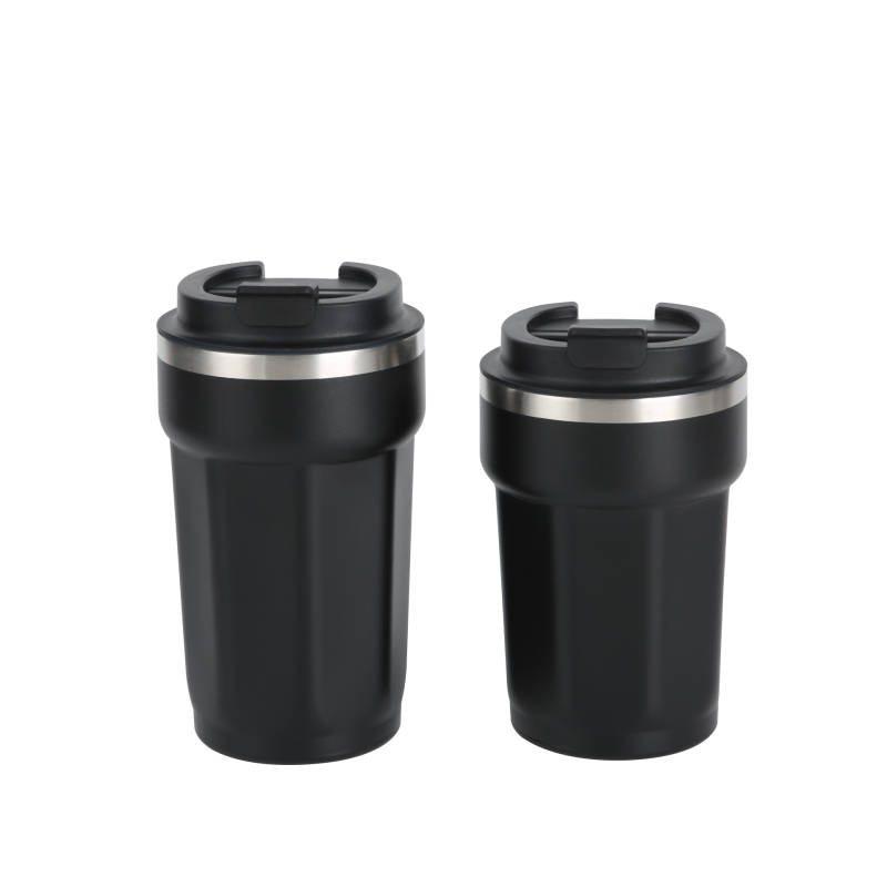 Cană termoizolantă din oțel inoxidabil 304, formă octagonală, capac răsucibil – cană portabilă pentru cafea