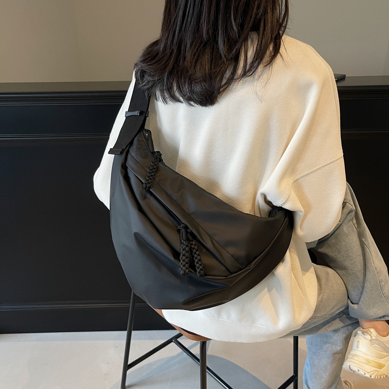 Torba crossbody velike kapacitete u dumpling stilu, za unisex, za sport i planinarenje, Oxford platno
