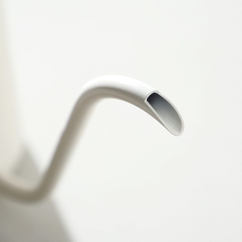 Bincoo Ceainic pour-over compact, portabil, din oțel inoxidabil, gură îngustă, cioc lung