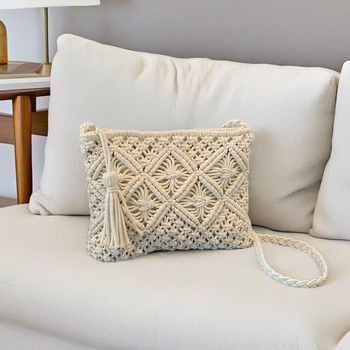 2025 nova ženska pletena slamena torba, kovert stil, etno moda, svestrana crossbody torba.