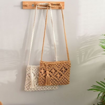 2025 nova ženska pletena slamena torba, kovert stil, etno moda, svestrana crossbody torba.