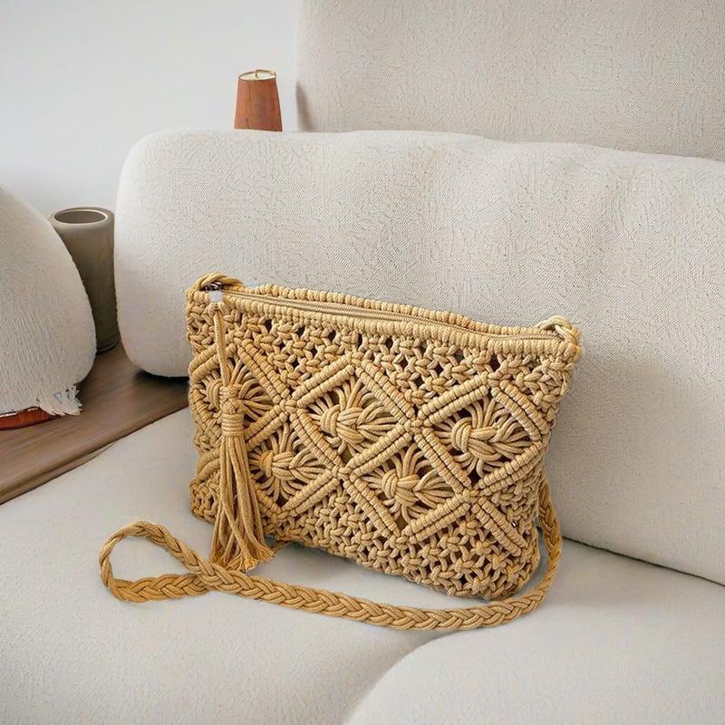 2025 nova ženska pletena slamena torba, kovert stil, etno moda, svestrana crossbody torba.