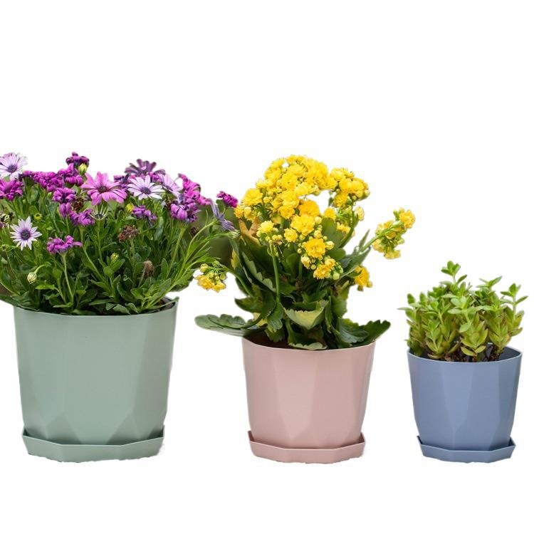 Ghiveci Nordic minimalist din rășină plastică pentru suculente, gros și durabil, respirabil, aspect ceramic imitativ
