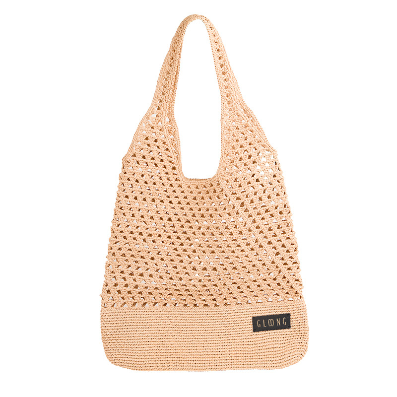N&F Nova tote torba za ramena za odmor, pletena ženska torba za plažu, retro jednostavan dizajn, velika kapaciteta, Lion Ridge