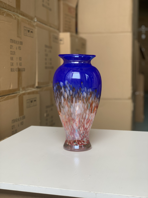 Vază de sticlă minimalistă, decor floral artistic de designer pentru sufragerie și hol