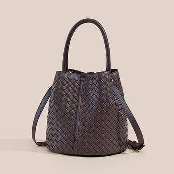 Ženska crossbody torba u obliku kante — proljeće 2025, visoka kvaliteta pletenja, velika zapremina