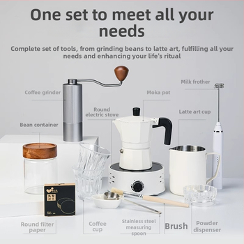 Set de cafea Mocha pentru turnare, cu logo personalizat, cadou premium pentru întâlnirea de Anul Nou, suvenir practic pentru afaceri.