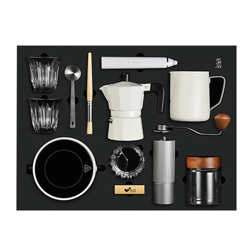 Set de cafea Mocha pentru turnare, cu logo personalizat, cadou premium pentru întâlnirea de Anul Nou, suvenir practic pentru afaceri.