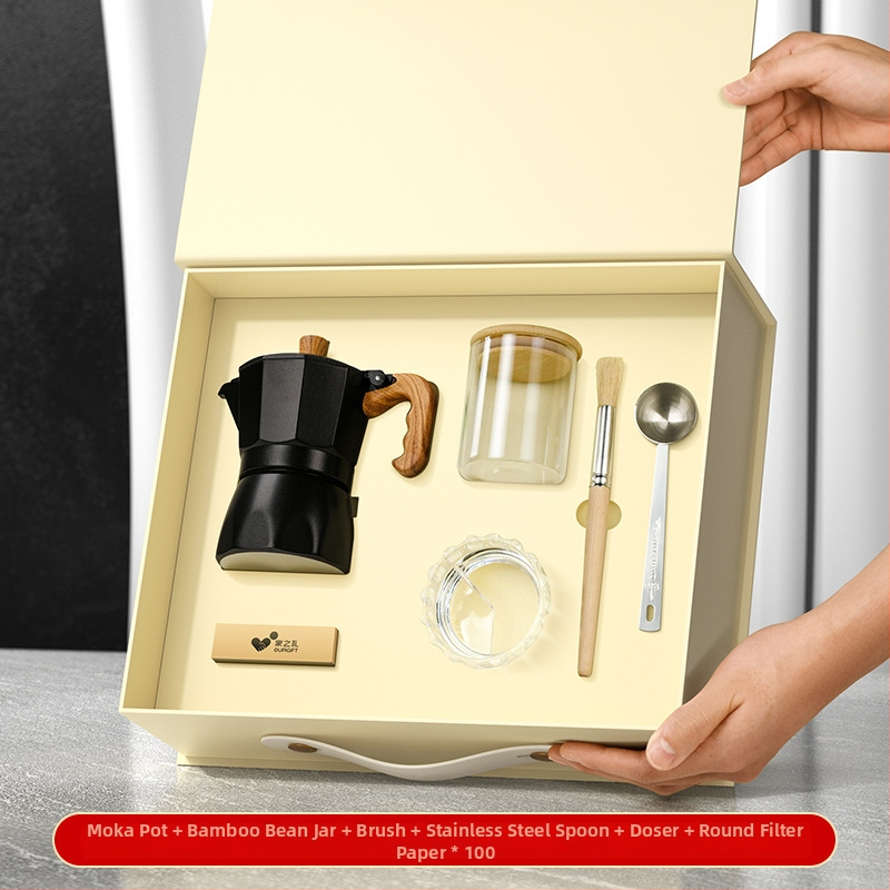 Set de cafea Mocha pentru turnare, cu logo personalizat, cadou premium pentru întâlnirea de Anul Nou, suvenir practic pentru afaceri.