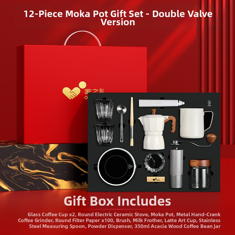 Set de cafea Mocha pentru turnare, cu logo personalizat, cadou premium pentru întâlnirea de Anul Nou, suvenir practic pentru afaceri.