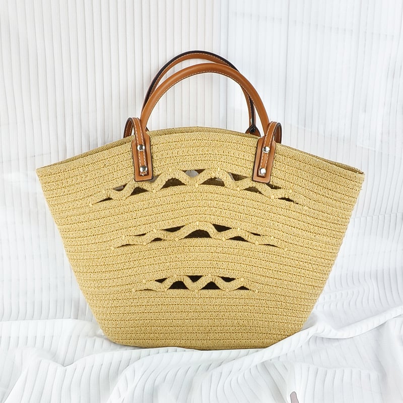 Torba od pletene pamukaste užadi, velika zapremina, minimalistički rez, ženska torba za rame, plažni stil