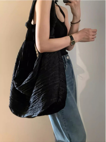 Ženska platnena torbica preko ramena, 2024 novi dizajn, velika kapaciteta, casual stil s motivom oblaka
