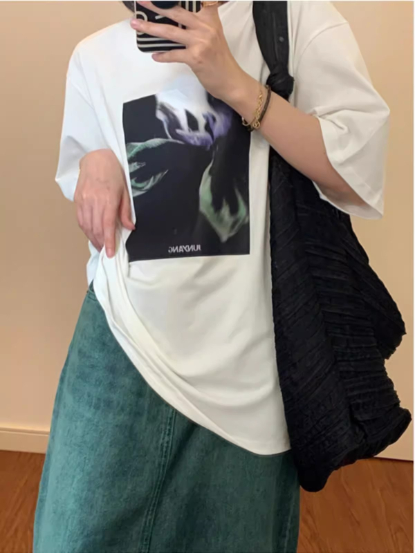 Ženska platnena torbica preko ramena, 2024 novi dizajn, velika kapaciteta, casual stil s motivom oblaka