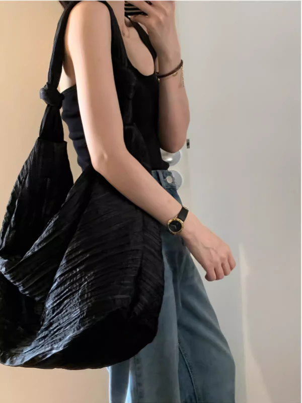 Ženska platnena torbica preko ramena, 2024 novi dizajn, velika kapaciteta, casual stil s motivom oblaka