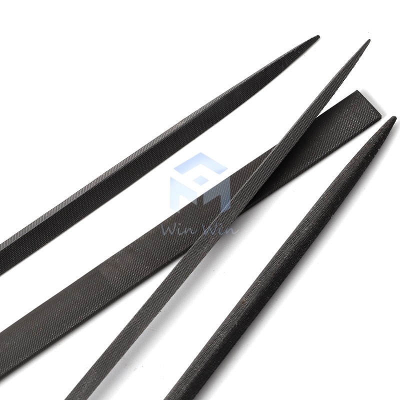 Set de fișiere pentru modelarea bijuteriilor: fișiere triunghiale, semicerc, frunză de bambus și fișiere plate, lungime 200/140 mm, unelte de polisare marca Pigeon.