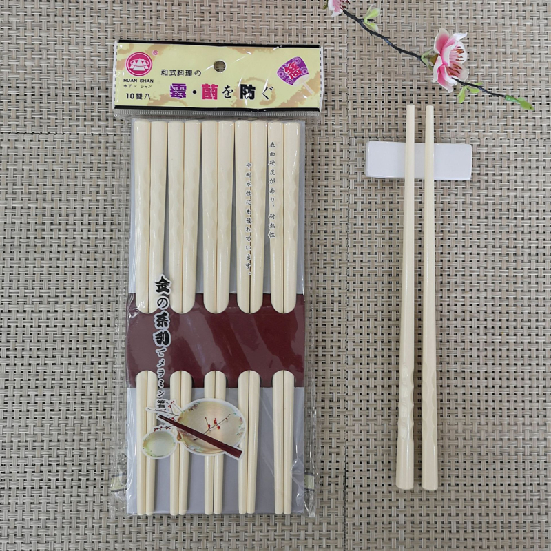 Melaminske 22 cm valovite štapiće za japansku i korejsku kuhinju, otporne na visoke temperature i na prljanje