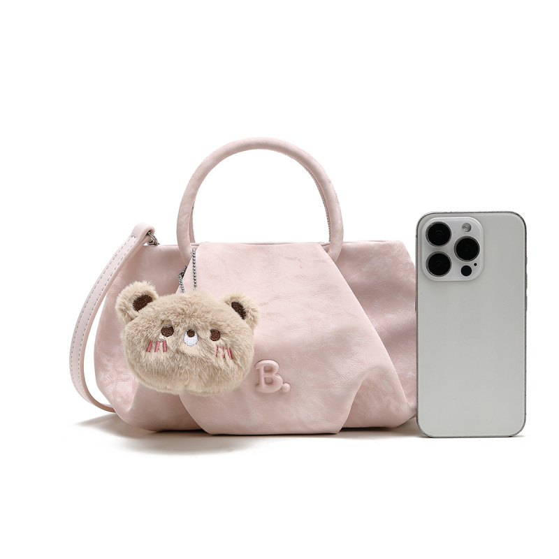 Ženska torbica velike kapacitete, korejskog stila, crossbody torba s plisiranim uzorkom oblaka, bucket oblik, lagani luksuz