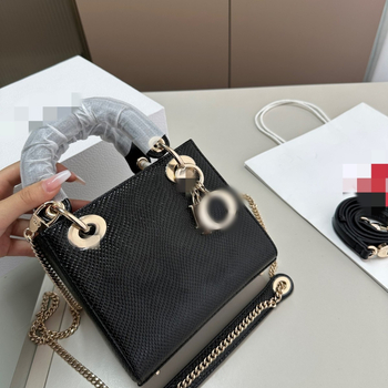 Ženska torba s uzorkom gušter, serija D Family, dizajn Princess Diana, moderna, svestrana, luksuzna, nosi se u ruci, na ramenu ili crossbody