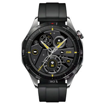GT5 Pro pametni sat s Alipay NFC, Bluetooth pozivi, 28 mm kružni brojčanik, anodizirano aluminijsko kućište, silikon kaiš, 7–14 dana baterije, dnevna vodootpornost, mjerenje otkucaja srca, krvni tlak, zasićenost kisikom, praćenje sna, broj otkucaja, daljin