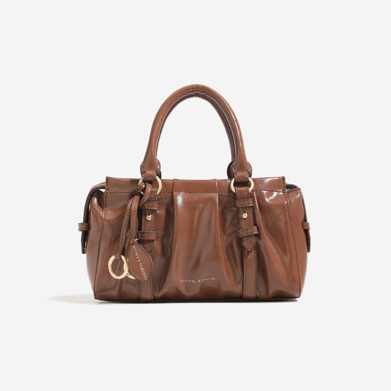 Ženska torba Boston za crossbody, korejskog stila, plisirana tekstura oblaka, srednje veličine